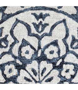 LR Home Bella Rose BROSE21709 Denim Blue Area Rug 2 ft. 3 in. X 3 ft. 10 in. Hearth