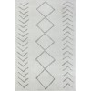 Calixta CAL-AX Cream Area Rug 5 ft. X 7 ft. Rectangle