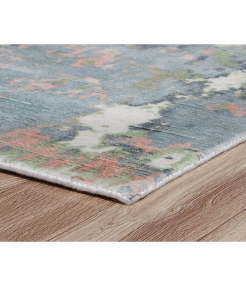 LR Home CALYPSO 81693 Blue/ Pink 9' X 12' Rect. Rug