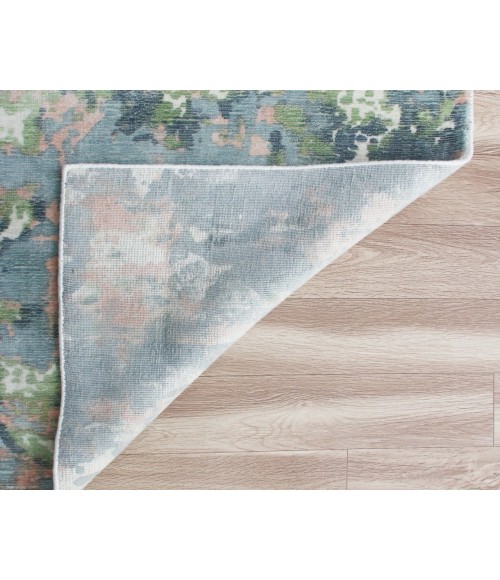 LR Home CALYPSO 81693 Blue/ Pink 9' X 12' Rect. Rug