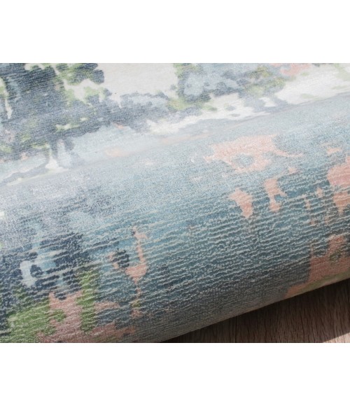 LR Home CALYPSO 81693 Blue/ Pink 9' X 12' Rect. Rug