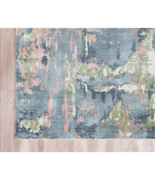 LR Home CALYPSO 81693 Blue/ Pink 9' X 12' Rect. Rug