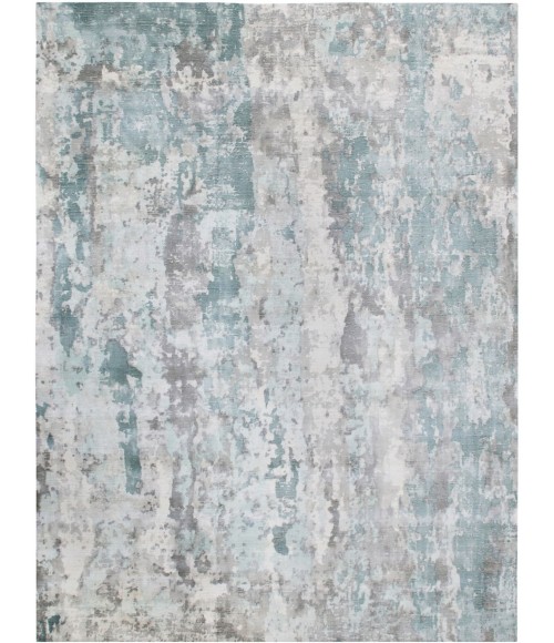 LR Home Calypso Blue/Gray 81695 7 ft. 9 in. X 9 ft. 9 in. Rect. Rug