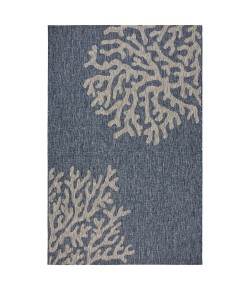 LR Home Captiva CAPTI81017 Navy Area Rug 1 ft. 10 in. X 3 ft. Rectangle