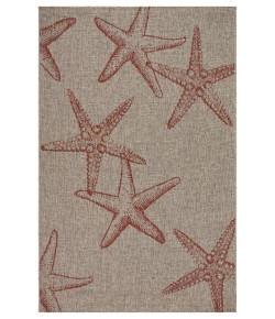Celeste CAP-AZ Coral Area Rug 3 ft. X 5 ft. Rectangle