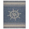 Celeste CAP-AE Navy/Gray 3 ft. x 5 ft. Rectangle Area Rug