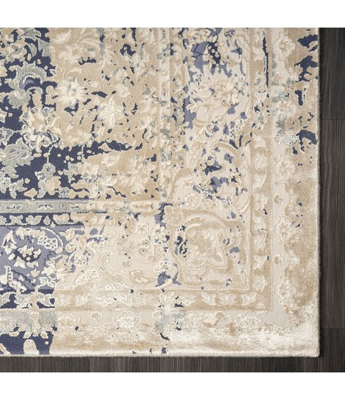 LR Home Cheshire Blue Rug 82122 2 ft. X 3 ft. Rect. - Rugs Town LR Home Cheshire Blue 82122 2 ft. X 3 ft. Rect. Rug
