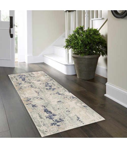 LR Home Cheshire Blue Rug 82128 2 ft. 6 in. X 8 ft. Rect. - Rugs Town LR Home Cheshire Blue 82128 2 ft. 6 in. X 8 ft. Rect. Rug