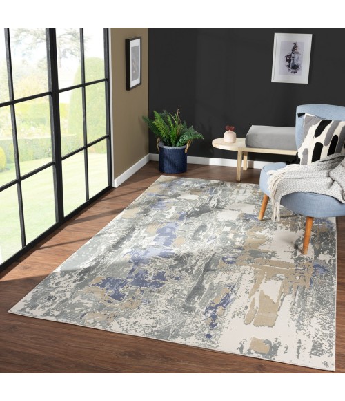 LR Home Cheshire Blue 82128 2 ft. X 3 ft. Rect. Rug