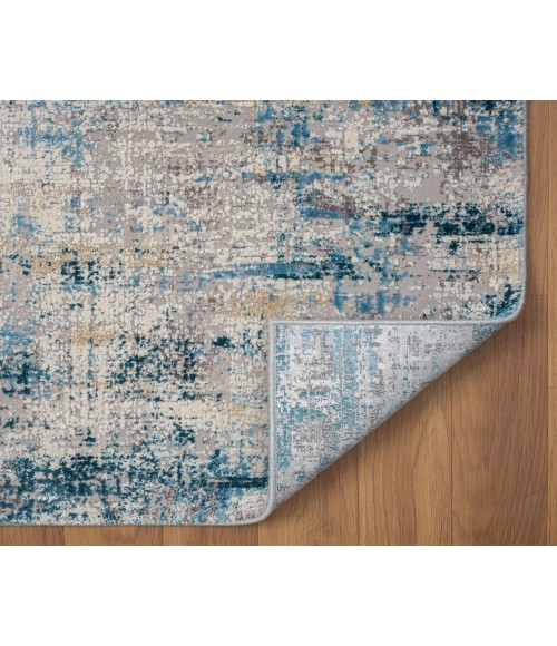 LR Home CHESHIRE 82316 Blue/ Gray 2' X 3' Rect. Rug