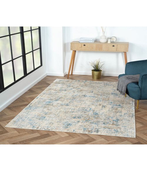 LR Home CHESHIRE 82317 Blue/ Gray 2' X 3' Rect. Rug