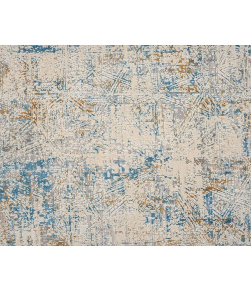 LR Home CHESHIRE 82317 Blue/ Gray 2' X 3' Rect. Rug