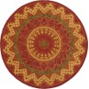Daleyza DAZ-AN Rust Area Rug 4 ft. Round