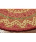 LR Home DAZZLE 54059 Rust 6' Round Rug