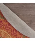 LR Home DAZZLE 54059 Rust 6' Round Rug