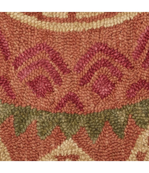 LR Home DAZZLE 54059 Rust 6' Round Rug