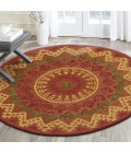 LR Home DAZZLE 54059 Rust 6' Round Rug