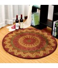 LR Home DAZZLE 54059 Rust 6' Round Rug