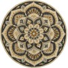 Daleyza DAZ-AO Black Area Rug 4 ft. Round