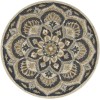 LR Home Dazzle 54062 Black 6' Round Rug