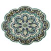 Daleyza DAZ-AQ Green 5 ft. Round Area Rug