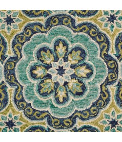 LR Home Daleyza DAZ-AQ Green Area Rug 7 ft. 9 in. X 9 ft. 9 in. Rectangle