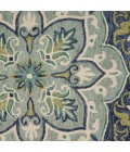 LR Home DAZZLE 54077 Teal 4' X 4' Round Rug