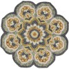 LR Home Dazzle 54078 Gray 6' Round Rug