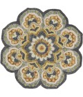 LR Home DAZZLE 54078 Gray 6' Round Rug