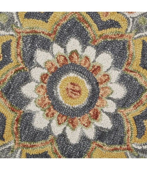 LR Home DAZZLE 54078 Gray 6' Round Rug