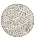 LR Home DAZZLE 54087 Ivory Gray 6' Round Rug