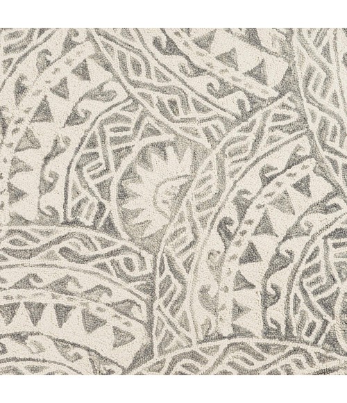 LR Home DAZZLE 54087 Ivory Gray 6' Round Rug