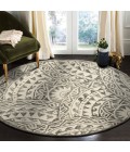 LR Home DAZZLE 54087 Ivory Gray 6' Round Rug