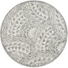 LR Home Dazzle 54087 Ivory Gray 6' Round Rug