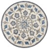 Daleyza DAZ-AT Ivory Area Rug 4 ft. Round