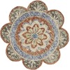 LR Home Dazzle 54091 Rust 6' Round Rug