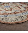LR Home DAZZLE 54091 Rust 6' Round Rug