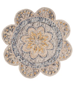 LR Home Daleyza DAZ-AU Gray Area Rug 6 ft. Round