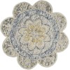 LR Home Dazzle 54092 Gray 6' Round Rug