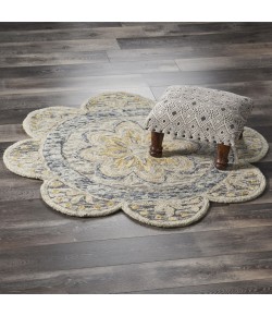 LR Home Dazzle 54092 Gray 6' Round Rug