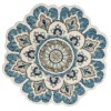 Daleyza DAZ-AS Ivory Area Rug 4 ft. Round