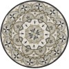 LR Home Dazzle 54100 Ivory Gray 6' Round Rug