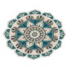 LR Home Daleyza DAZ-AR Aqua Blue/Gray 6 ft. Round Area Rug