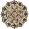 LR Home Dazzle 82265 Red/ Multi 6' Round Rug