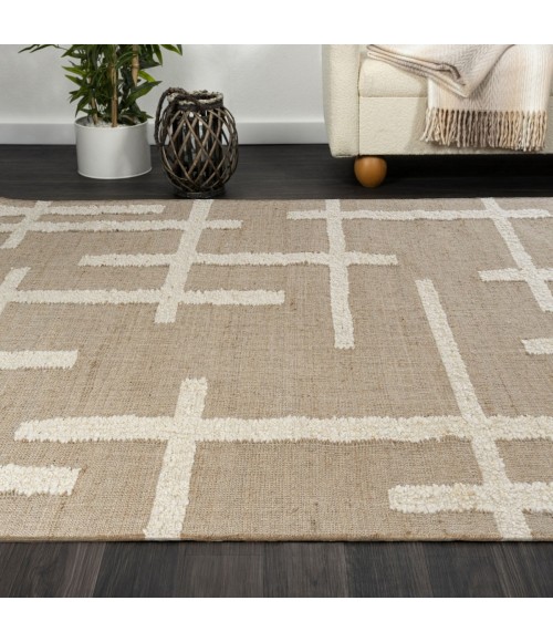 LR Home Geoblend Natural/Ivory 82519 10 ft. X 14 ft. Rect. Rug