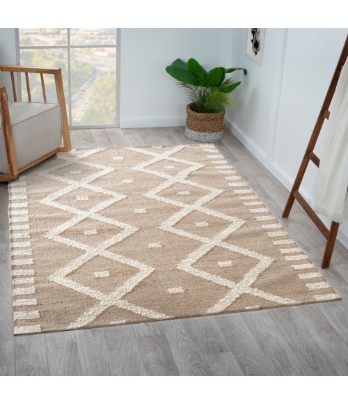 LR Home Geoblend Natural/Ivory 82522 2 ft. X 3 ft. Rect. Rug
