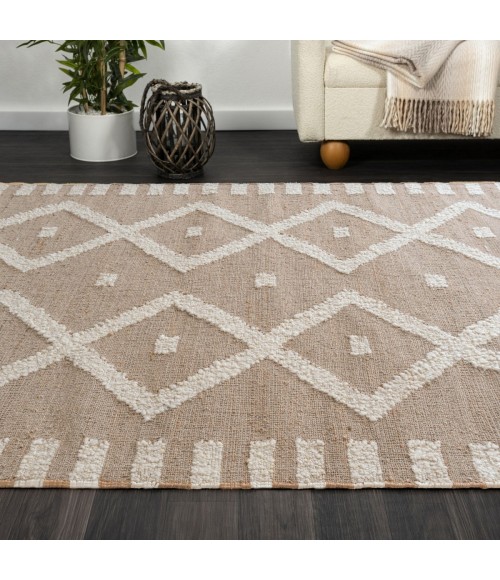 LR Home Geoblend Natural/Ivory 82522 2 ft. X 3 ft. Rect. Rug