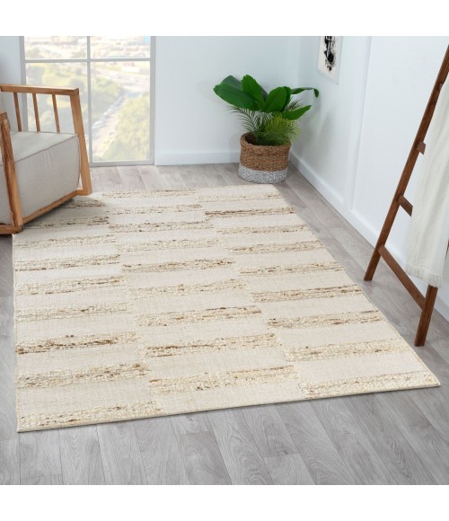 LR Home Geoblend Ivory/Natural 82523 10 ft. X 14 ft. Rect. Rug