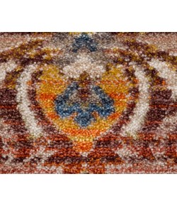 Hailey HOL-AM Red/Ivory/Multi 5 ft. x 8 ft. Rectangle Area Rug