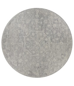 LR Home Juniper JUNIP81571 Silver Area Rug 7 ft. 9 in. Round